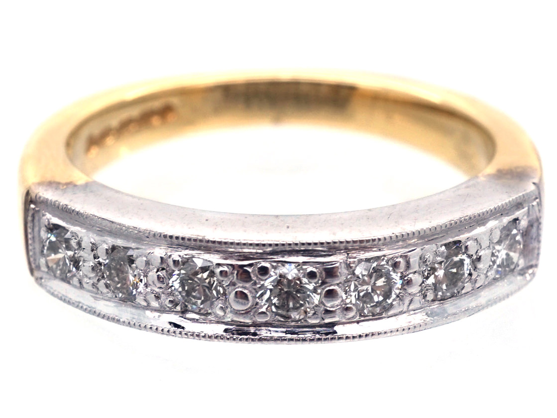 Diamond Half Eternity Ring (258H) The Antique Jewellery Company