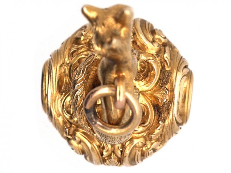 Victorian 18ct Gold Seal of a Fox
