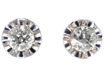 Diamond Solitaire Earrings