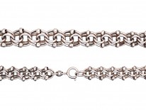 Silver Woven Link Collar