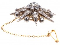 Victorian Diamond Set Star Brooch / Pendant