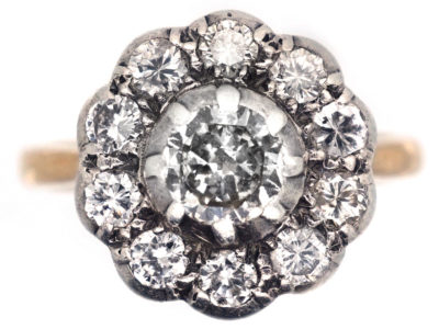 18ct Gold Diamond Cluster Ring