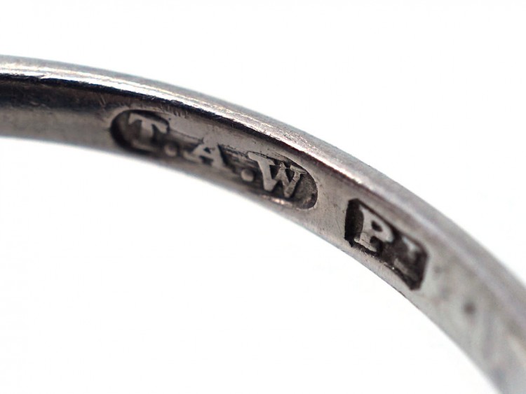 Edwardian Platinum, Emerald & Diamond Ring