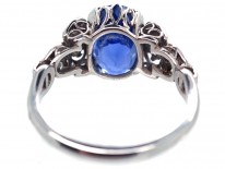 Ceylon Sapphire, Platinum & Diamond Ring