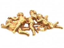 Victorian 18ct Gold Love is Blind Brooch