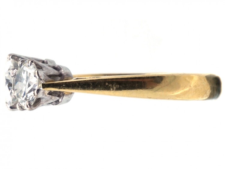 Art Deco 18ct Gold, Three Stone Diamond Ring