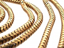 Victorian 15ct Gold Long Guard Chain