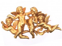 Victorian 18ct Gold Love is Blind Brooch