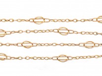 Art Nouveau 9ct Gold Short Chain