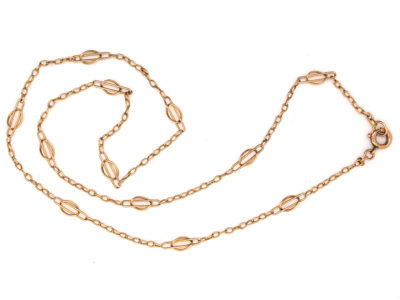 Art Nouveau 9ct Gold Short Chain