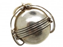 Silver Globe Locket with Six Compartments for Photographs