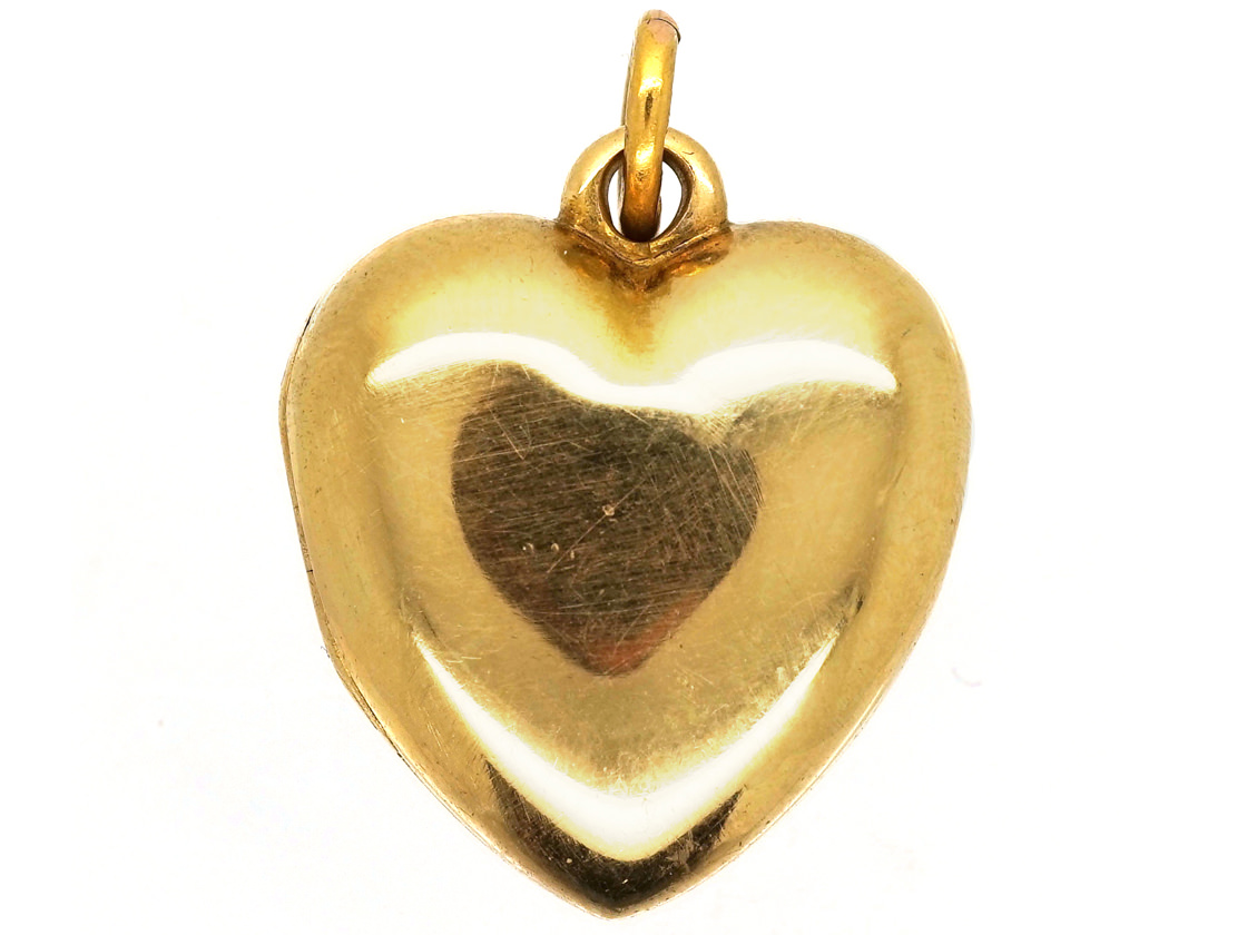 Victorian 18ct Gold Heart Locket (437H) | The Antique Jewellery Company