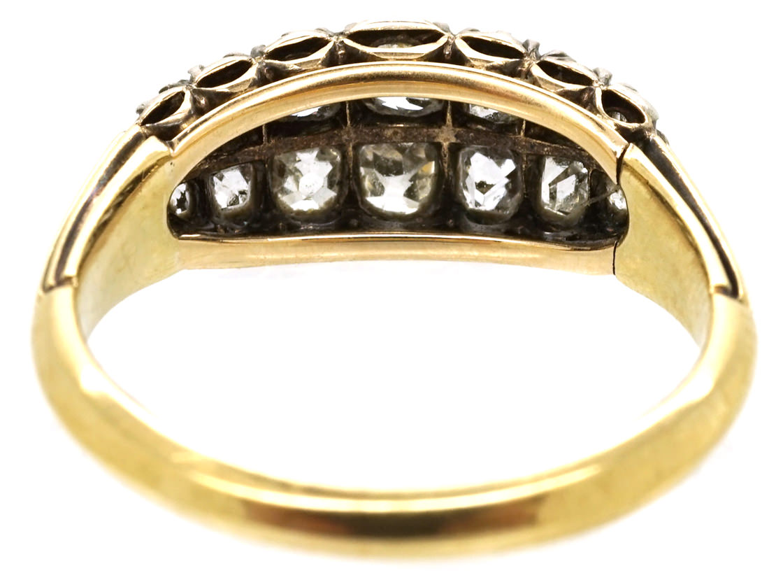 Georgian Double Row Old Mine Cut Diamond Ring (451H) | The Antique ...