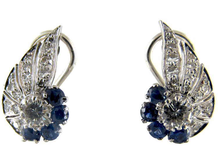 art deco clip earrings