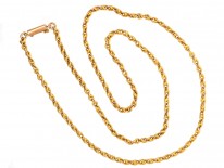Edwardian 9ct Gold Prince of Wales Twist Chain
