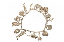 Silver Multi Charm Bracelet