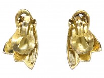 Theodor Fahrner Silver Gilt ​& Marcasite Clip On Earrings