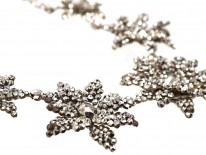 Georgian Cut Steel Flowers Necklace