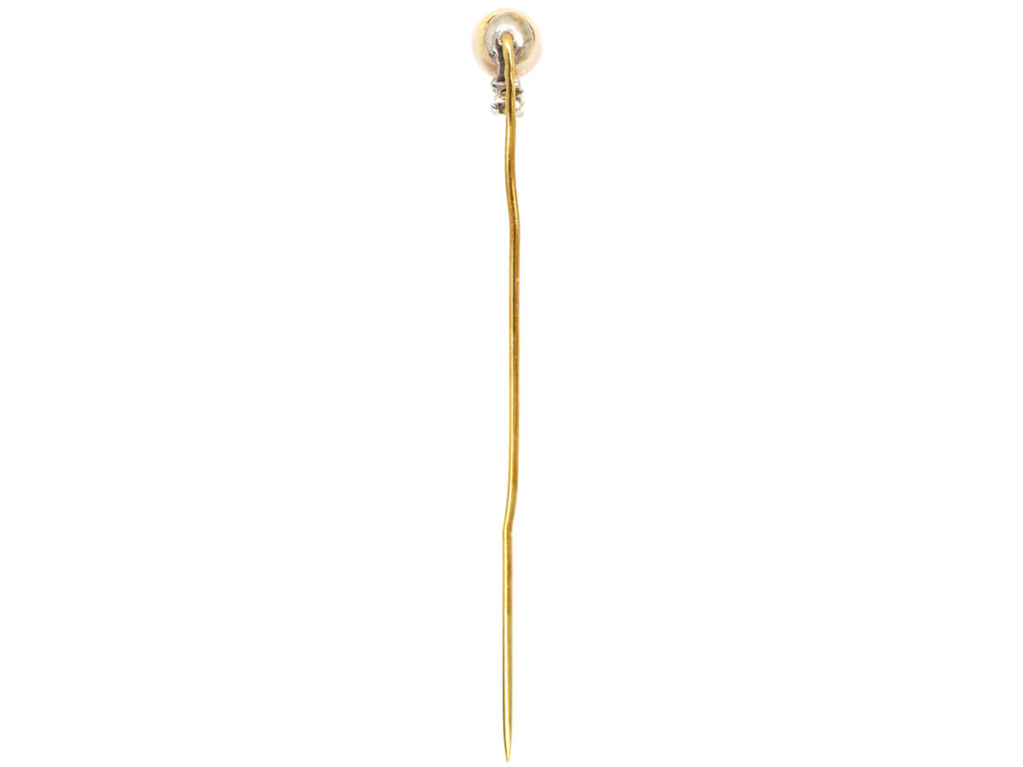 mens pearl tie pin