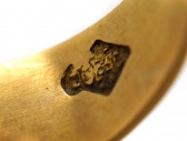 Victorian 18ct Gold Wedding Band with 'I Cling To Thee' Within Oak ​& Ivy Leaves