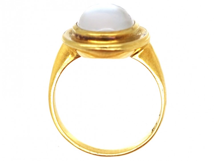 Oval 18ct Gold Moonstone Ring