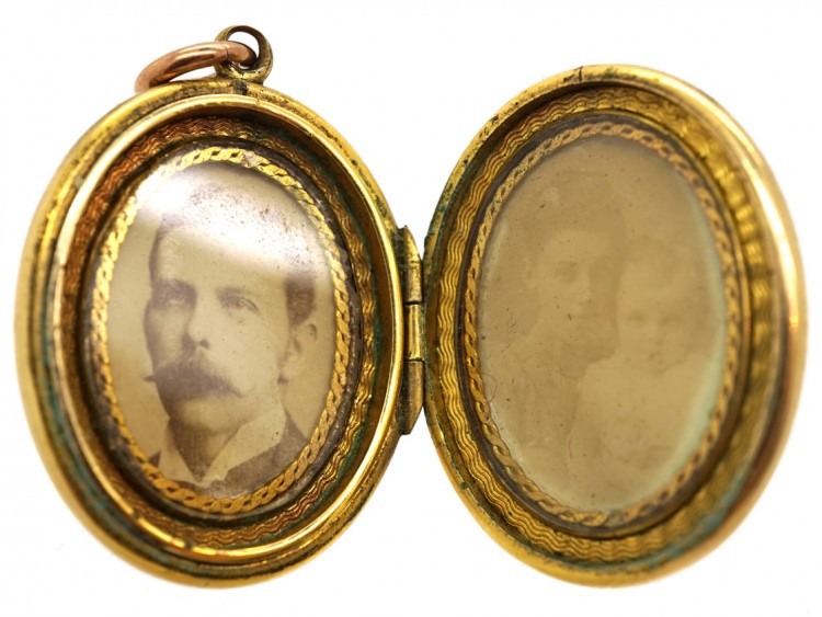 Victorian Oval Gold Cased Locket