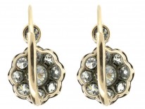 French Diamond Cluster Earrings