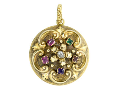 18ct Gold Victorian Regard Locket