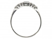 Art Deco 18ct White Gold Baguette Diamond Ring