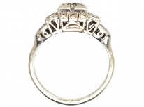 Art Deco Square Design Diamond Ring