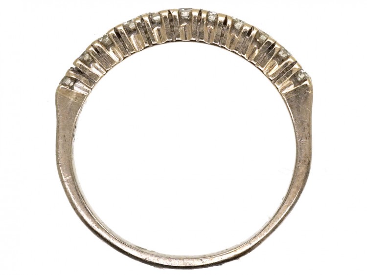 18ct White Gold & Diamond Half Eternity Ring
