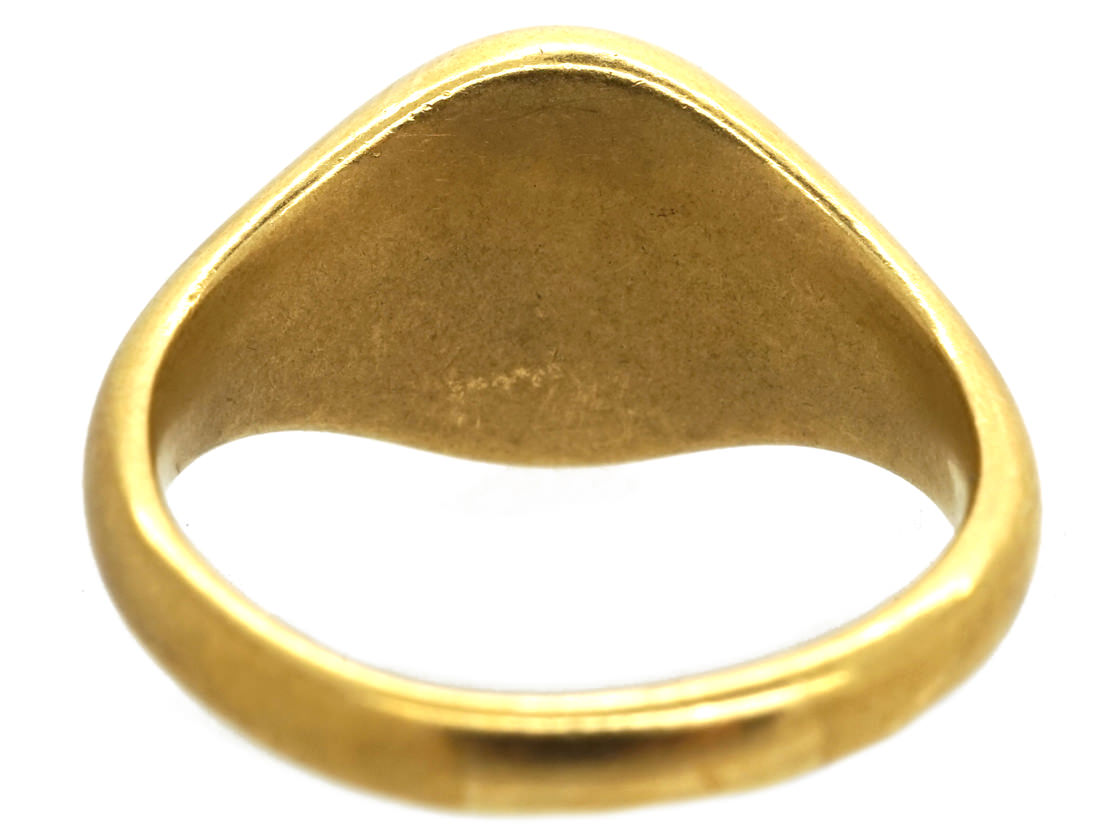 Victorian 18ct Gold Signet Ring of a Unicorn (651H) | The Antique ...