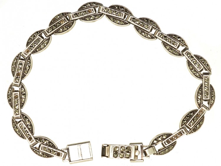 Silver & Marcasite Art Deco Bracelet