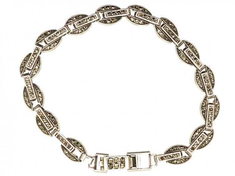 Silver & Marcasite Art Deco Bracelet