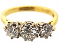 18ct Gold Three Stone Diamond Ring
