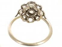 Edwardian Platinum & Diamond Cluster Ring