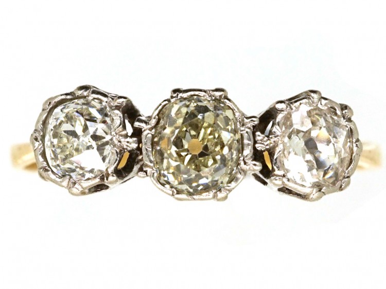 18ct Gold & Diamond Three Stone Ring