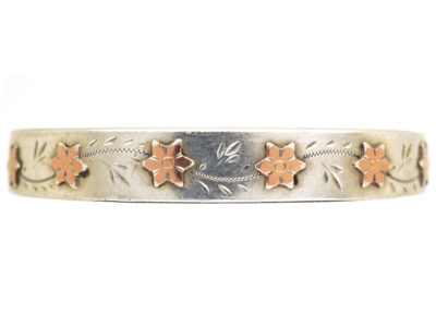 Child’s Silver & Gold Overlay French Bangle