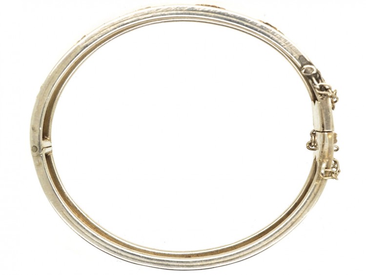 Child's Silver & Gold Overlay French Bangle