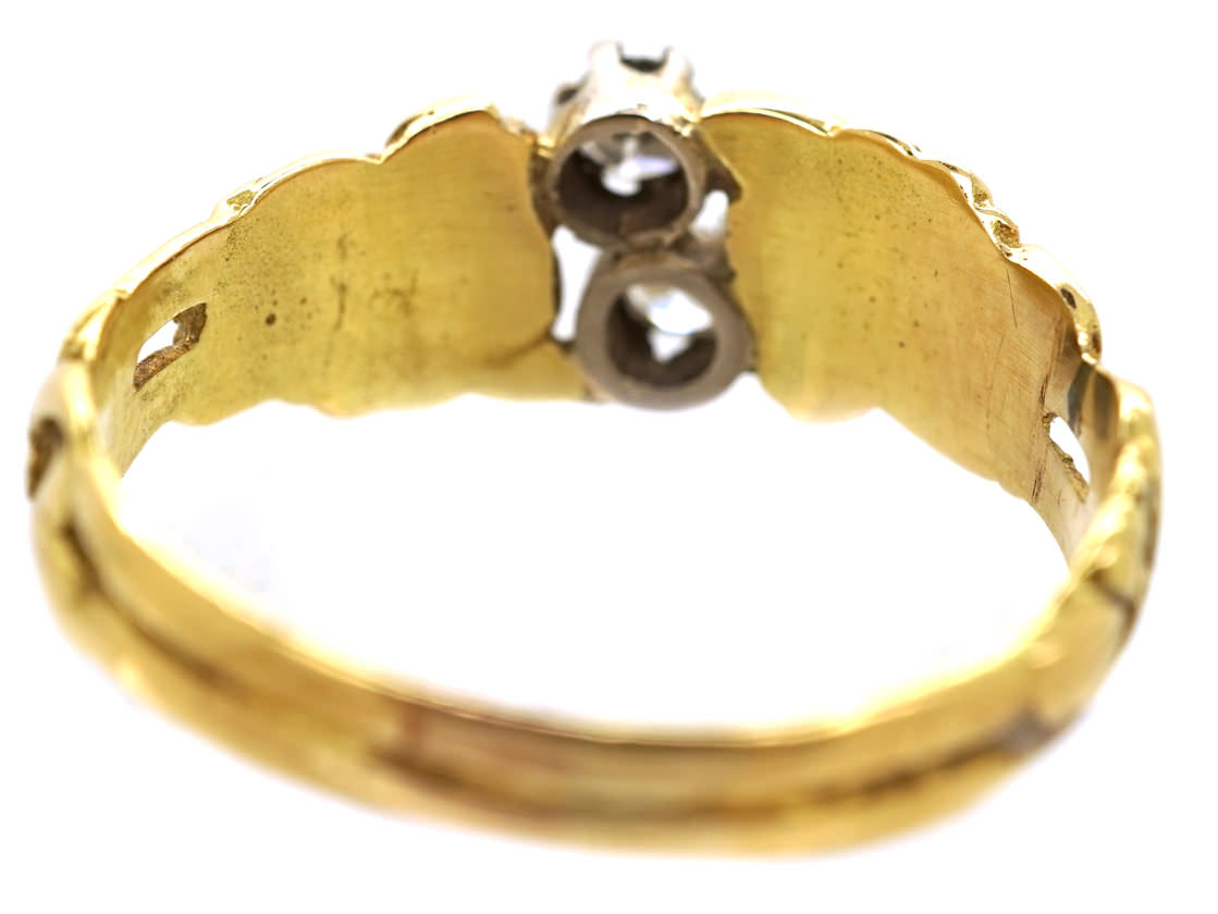 Art Nouveau Gold & Diamond Ring (705H) | The Antique Jewellery Company