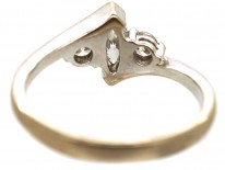 18ct White Gold & Marquise Diamond Ring