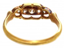 Edwardian 18ct Gold & Five Stone Diamond Ring