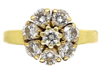 14ct Gold Diamond Cluster Ring