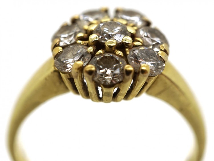 14ct Gold Diamond Cluster Ring