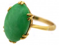 18ct Gold Jadeite Ring