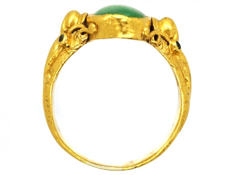 24ct Gold & Jadeite Ring