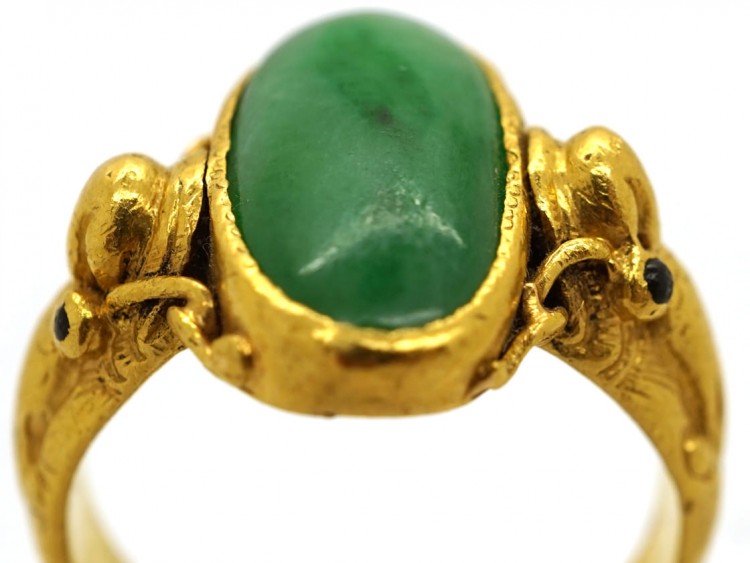 24ct Gold & Jadeite Ring