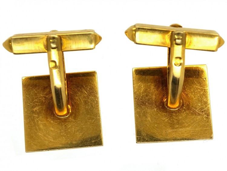 Two Colour 18ct Gold Envelope Design Cufflinks