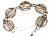 1960s Onyx & Silver Bracelet