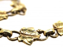 Silver Gilt Ivy Leaf Necklace